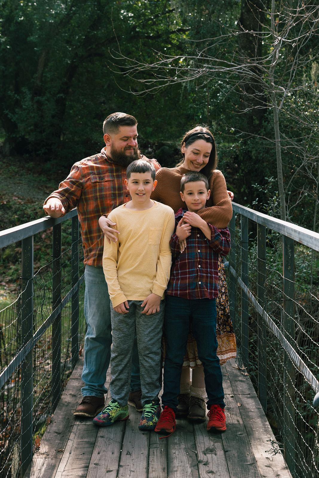 Coach JB Justin Bradley with wife Halleh and sons Cyrus and Leo in Carmel Valley